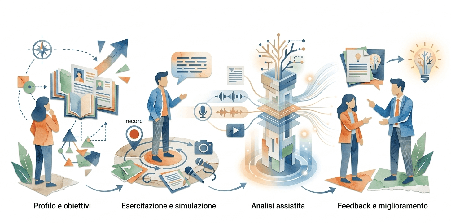 Illustrazione del sistema integrato del Career Lab